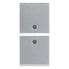 VIMAR SPA VIW14751.SL DUE MEZZI TASTI 1M NEUTRO PERS. SILVER