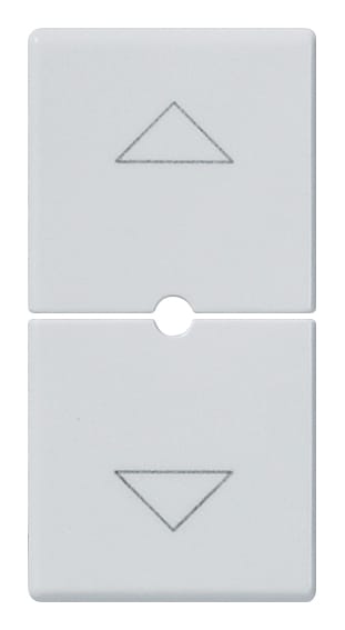 VIMAR SPA - VIW14755.2.SL Due mezzi tasti 1M simboli frecce Silver