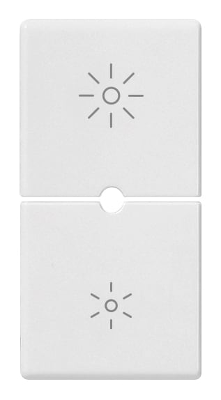 VIMAR SPA - VIW14755.3 Due mezzi tasti 1M dimmer bianco