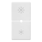 VIMAR SPA - VIW14755.3 Due mezzi tasti 1M dimmer bianco
