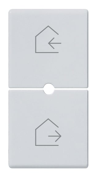 VIMAR SPA - VIW14755.6.SL Due mezzi tasti 1M scenari Silver