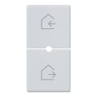 VIMAR SPA - VIW14755.6.SL Due mezzi tasti 1M scenari Silver