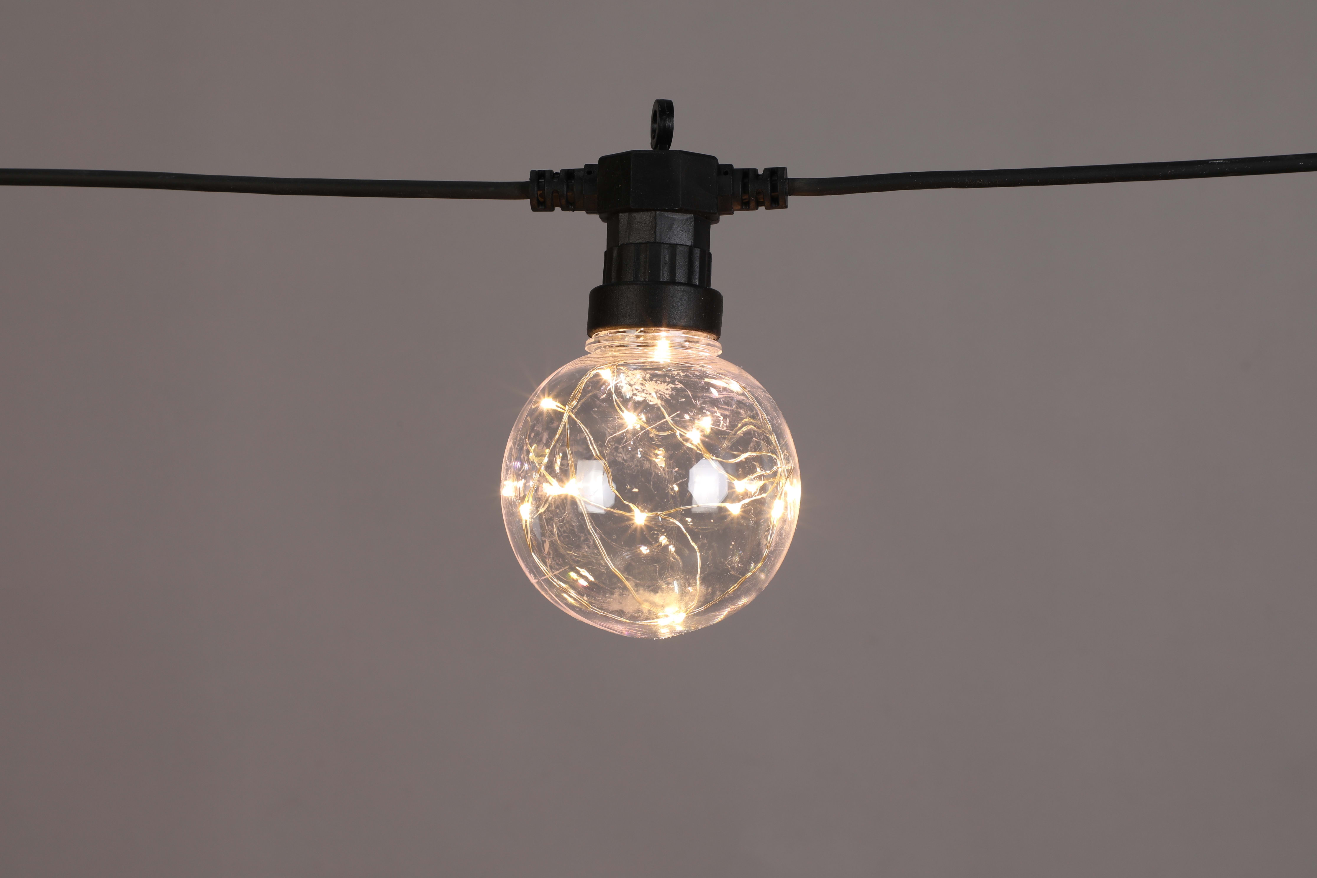 GIOCOPLAST NATALE SP - GCP14822334 20 LAMPADINE G60 CON GOCCE DI LED B.CALD