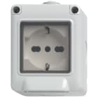 VIMAR SPA - VIW14902.U PLANA-CONTENITORE IP55 2M+PRESA UNIVERS
