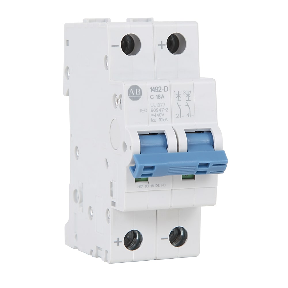 ROCKWELL AUTOMATION - RCK1492-D2C020 MCB SUPPLEMENTARY PROTECTOR 2 A