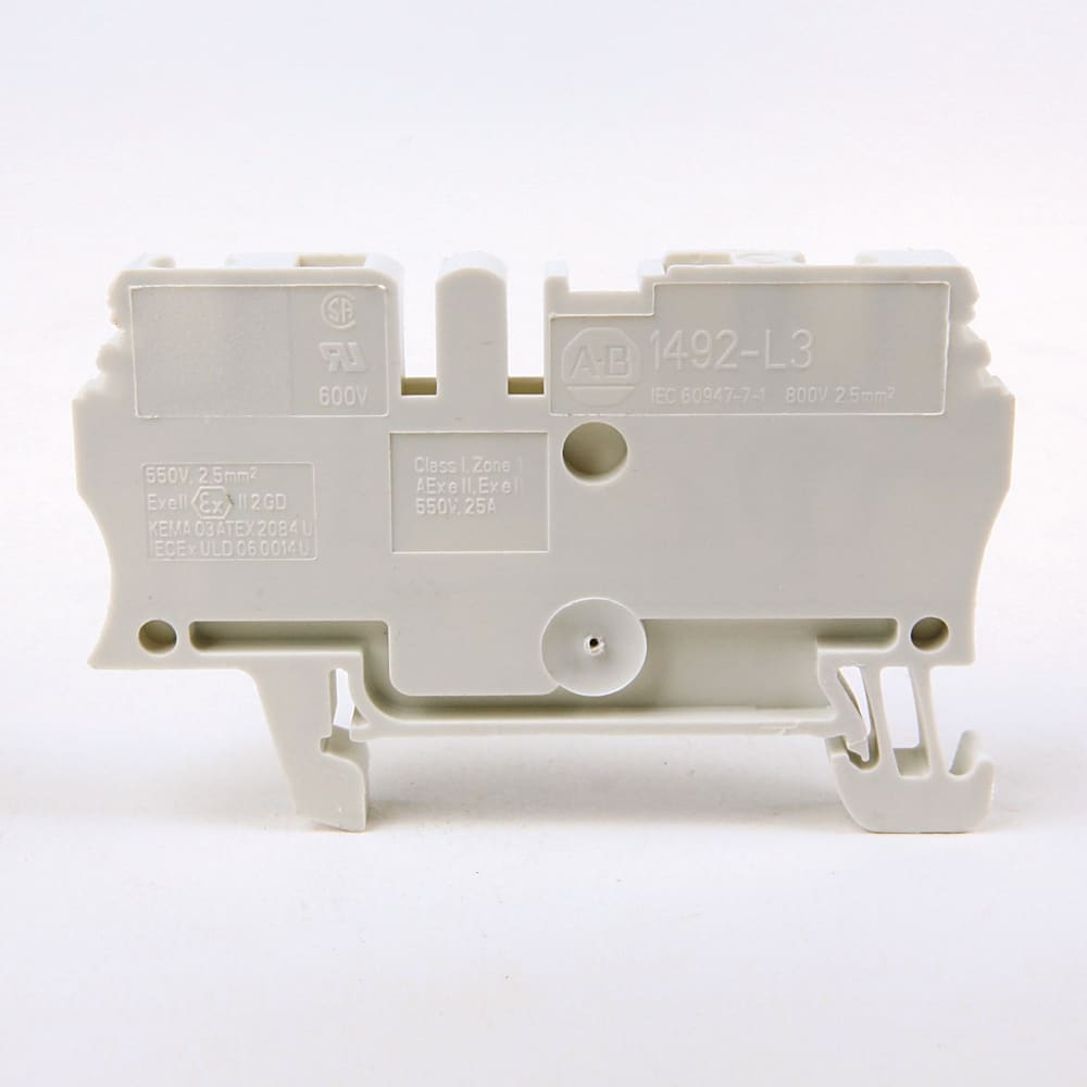 ROCKWELL AUTOMATION RCK1492-L3-G IEC TERM BLCK 5.1X59.5X31.3MM SPR CLP