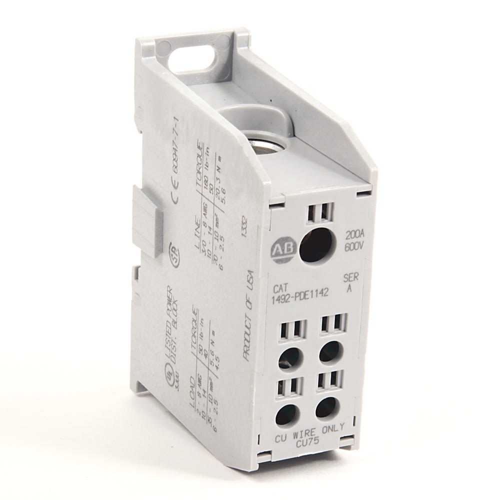 ROCKWELL AUTOMATION - RCK1492-PDE1142 200 A ENCLOSED POWER DISTRIBUTION BLOCK