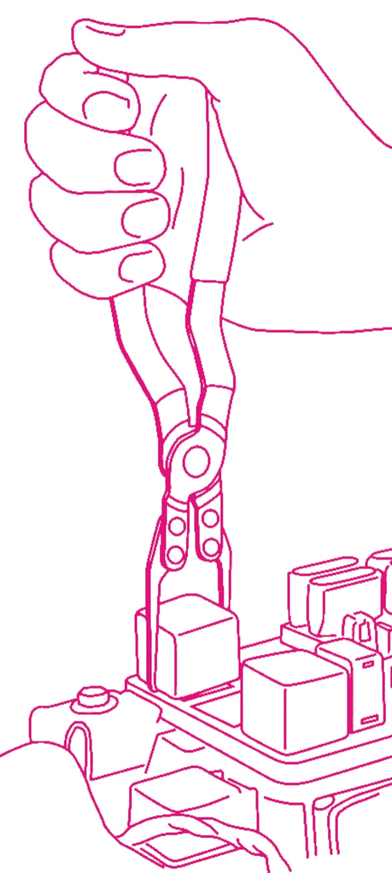 BM SPA - BMM014970190 Pinza con becchi dritti e sottili per relè e fusibili