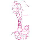 BM SPA - BMM014970190 Pinza con becchi dritti e sottili per relè e fusibili