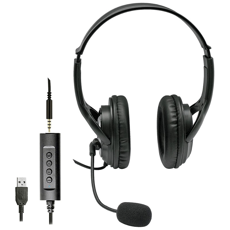 ELCART DISTRIBUTION ERT140013100 CUFFIA USB CON MIC. NOISE CANCELL