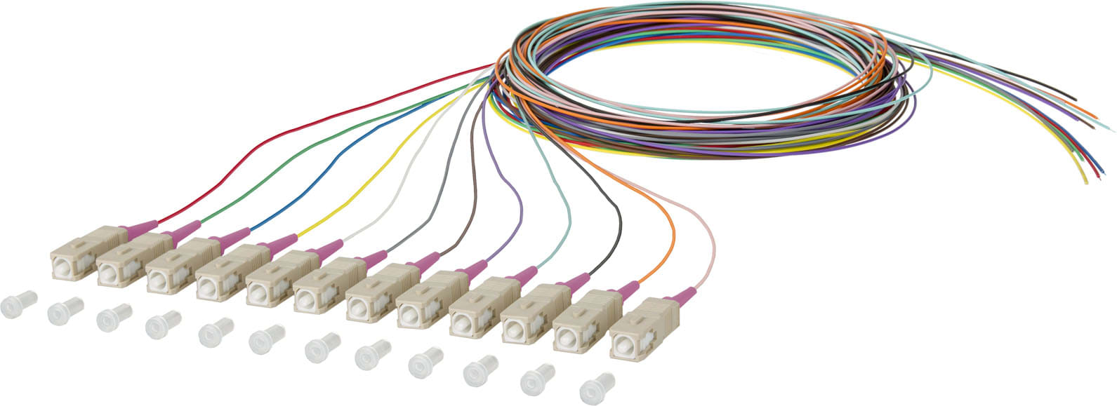 Metz - MEZ150N1CO0020E OpDAT Pigtail SC-PC OM4 0,9 mm 12 Farben