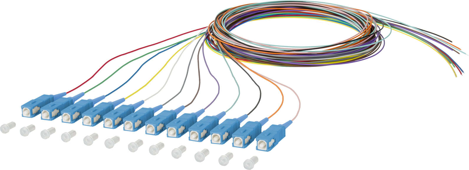 Metz - MEZ150Q1CO0020E OpDAT Pigtail SC-UPC OS2 0,9 mm 12 Farbe