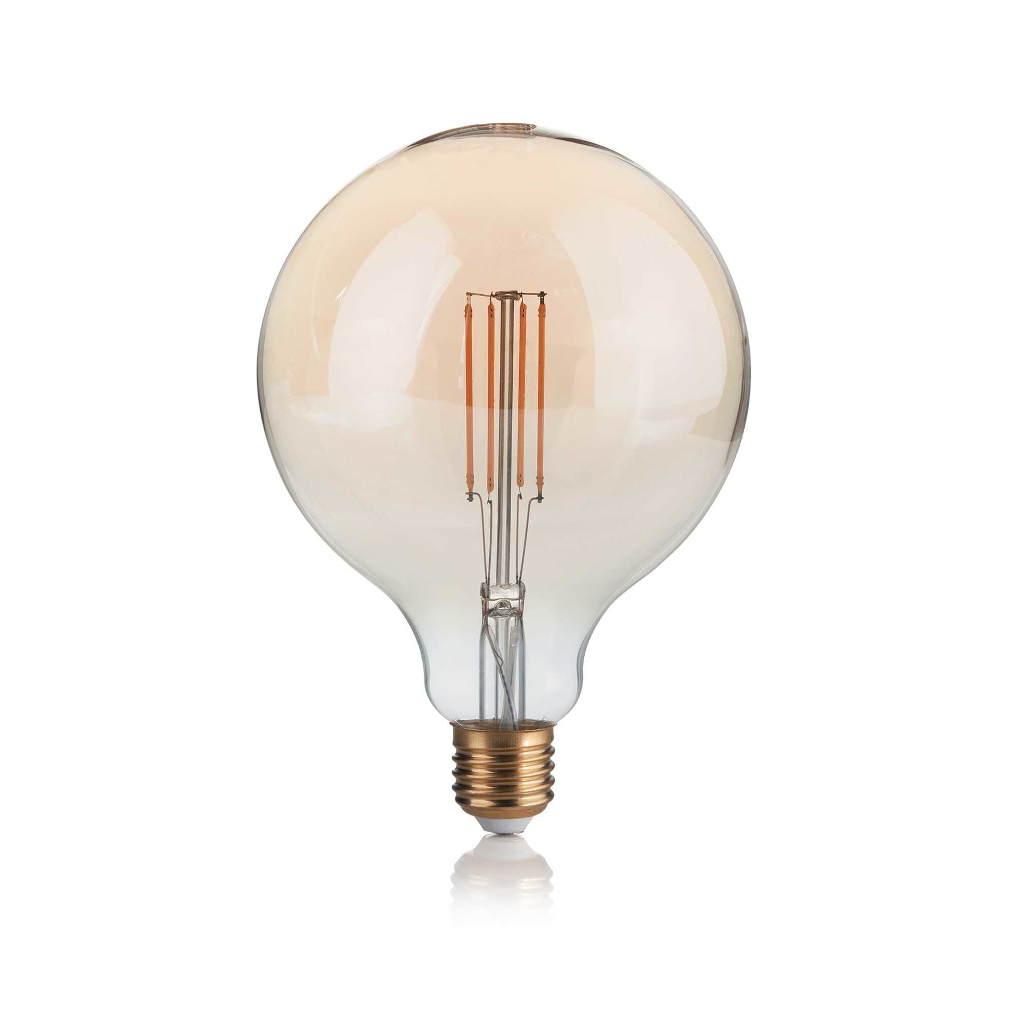 IDEAL LUX SRL IUX151724 E27 GLOBO D125 04W 2200K CRI80 AMBRA