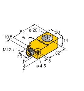 TURCK BANNER SRL TUK1535548 BI20R-Q14-LU-H1141