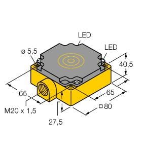 TURCK BANNER SRL TUK1540800 NI75U-CP80-VP4X2