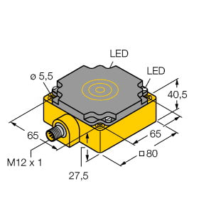 TURCK BANNER SRL TUK1540802 NI75U-CP80-VP4X2-H1141