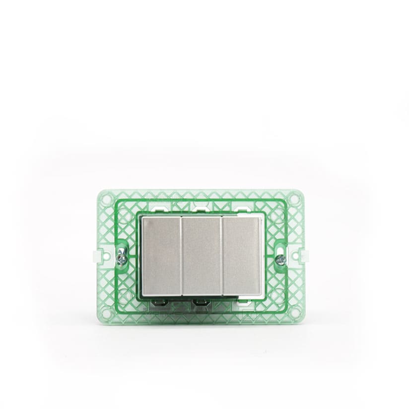 TECNOPLUS TNP1553.3 PRESA ASP. VIMAR PLANA SILVER