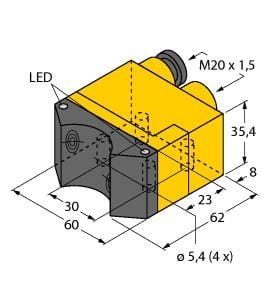TURCK BANNER SRL TUK1569902 NI4-DSU35TC-2AP4X2