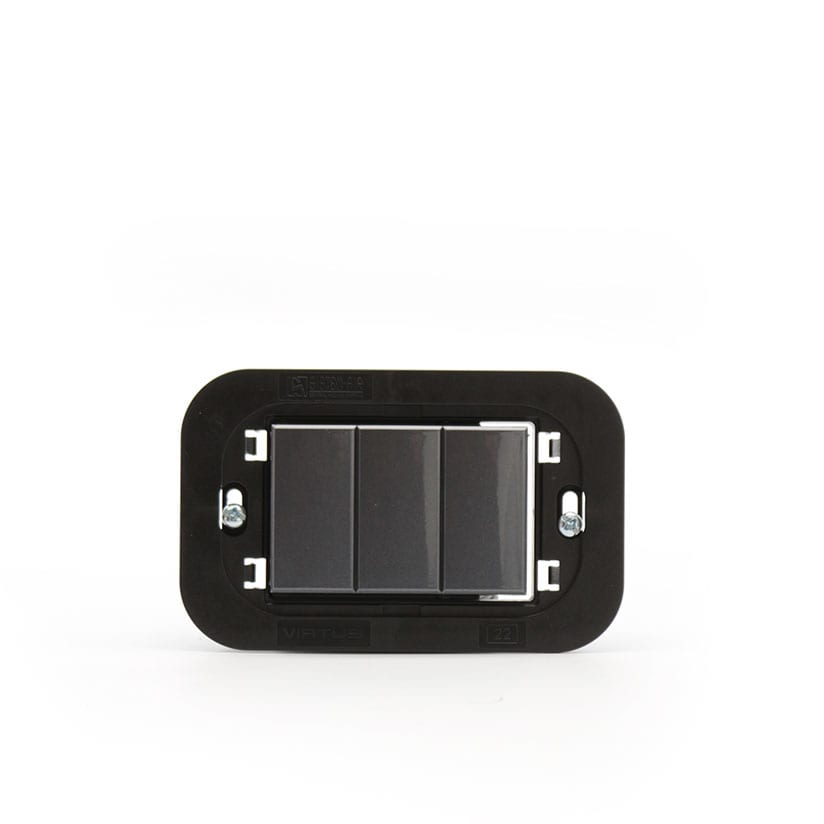 TECNOPLUS TNP1573.1 PRESA ASP. BTICINO AXOLUTE AIR ANTRACITE