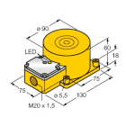 TURCK BANNER SRL - TUK15740 NI60-K90SR-VN4X2