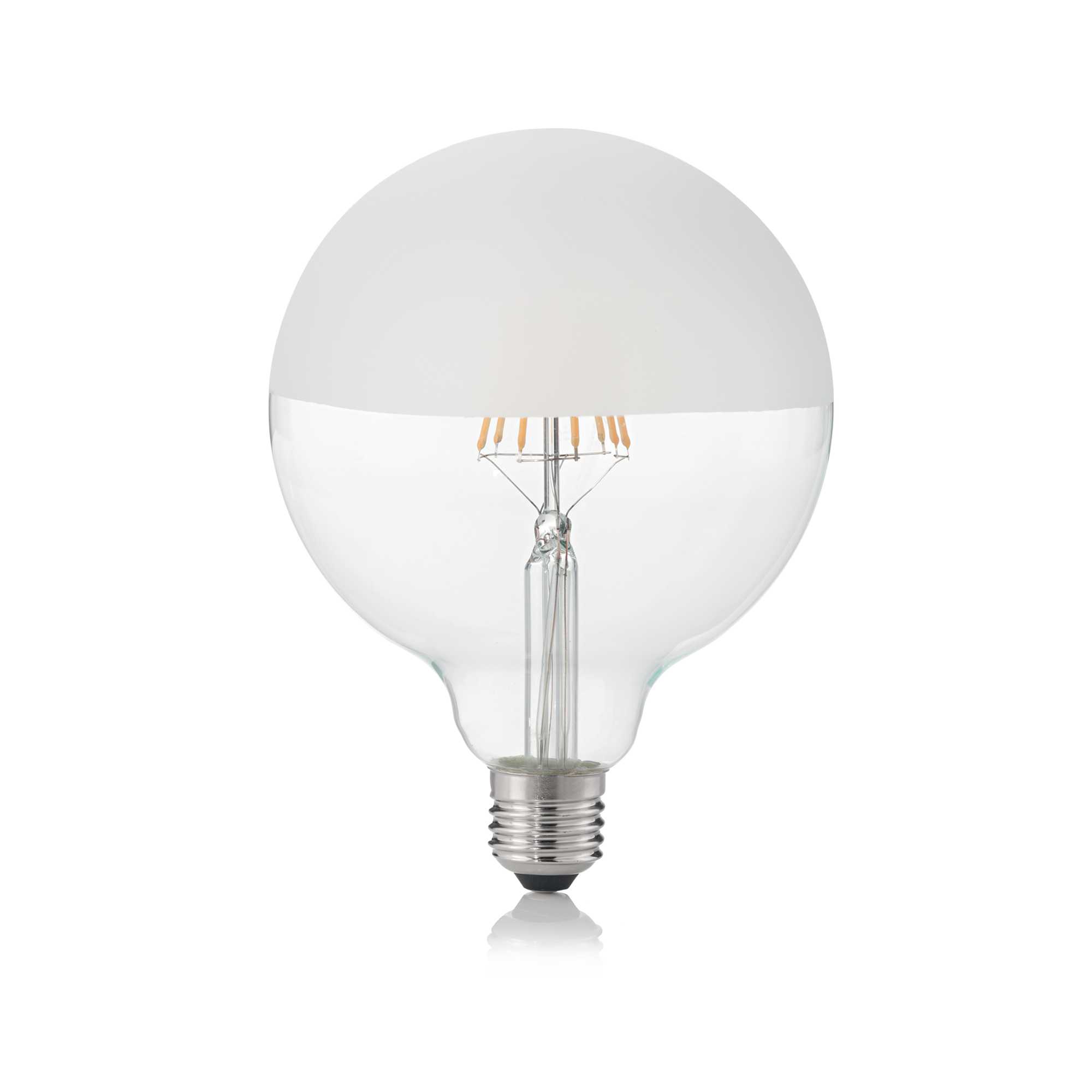 IDEAL LUX SRL - IUX157580 E27 GLOBO D125 08W 3000K CRI80 SATIN MEZ