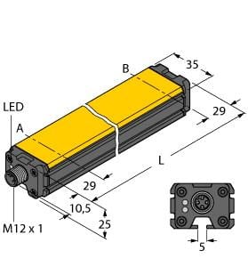 TURCK BANNER SRL TUK1590203 LI300P0-Q25LM0-HESG25X3-H1181