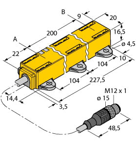 TURCK BANNER SRL TUK1590728 LI200P1-Q17LM1-LIU5X2-0.3-RS5