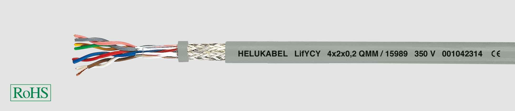 HELUKABEL ITALIA SRL HLK15991 LIFYCY 6X2X0.20 QMM GREY