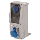ROSI MATERIALE ELETT RCO16.3214B6 PR BLOC VERT+FONDO IP44+PORTAFUS 3P16A22