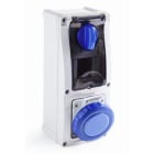 ROSI MATERIALE ELETT - RCO16.3216B6D PR BLOC VERT+FONDO IP67 DIN 3P 16A 220V