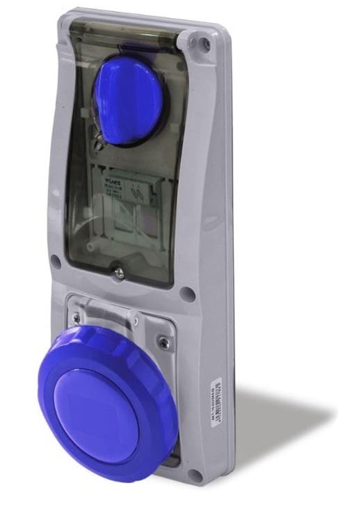 ROSI MATERIALE ELETT RCO16.3232B6-I PR BLOC VERT INC IP67+PORTAFUS 3P 32A 22