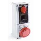 ROSI MATERIALE ELETT - RCO16.3332R6D PR BLOC VERT+FONDO IP67 DIN 4P 32A 380V