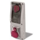 ROSI MATERIALE ELETT RCO16.3334R6-I PR BLOC VERT INC IP44+PORTAFUS 4P 32A 38