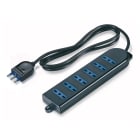 SCAME PARRE SPA - SCA160.225/C-N PRESA TAVOLO 6 P.10/16A C/CAVO