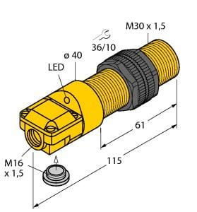 TURCK BANNER SRL TUK16116 BI10-P30SR-AP6X