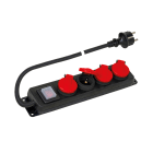 SCAME PARRE SPA SCA161.243/D PRESA MULTIPLA 4 TEDESCA+INTERR.+CAVO