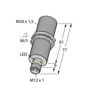 TURCK BANNER SRL TUK1615002 BI10NF-EM30HE-AP6X2-H1141