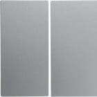 BERKER - BRK16231404 Wippe 2fach aluminium matt, lackiert