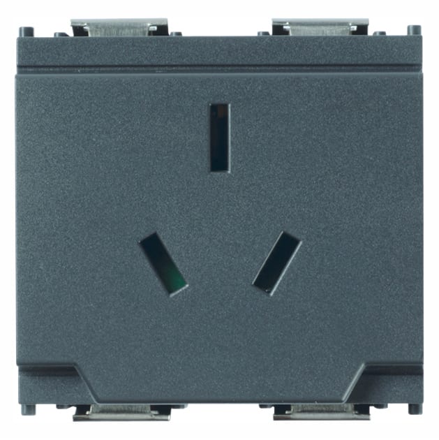 VIMAR SPA - VIW16261 Presa SICURY 2P+T 10A Australia grigio