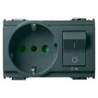 VIMAR SPA - VIW16276 PRESA 2P+T 16A P30 INTB+MT C16 GRIGIO