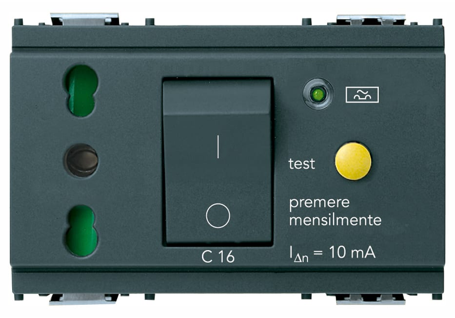 VIMAR SPA - VIW16283 PRESA 2P+T 16A P17/11 INTB+MTDIFF C16 G