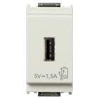 VIMAR SPA VIW16292.B UNITA ALIMENTAZIONE USB 5V1,5A 1M BIANCO