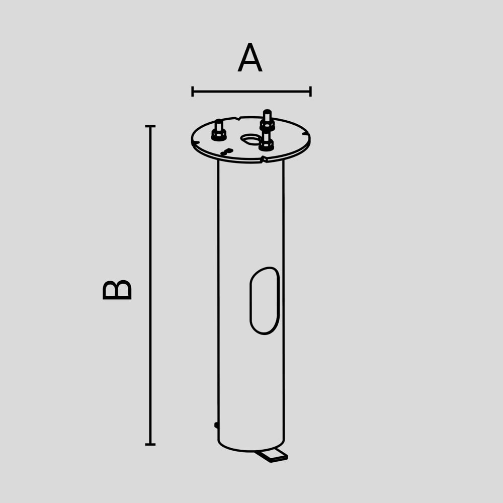 ARCLUCE SPA ACL1099674X BASAMENTO KLOU150 IN ACCIAIO ZINCATO