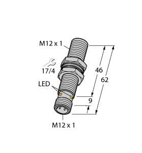 TURCK BANNER SRL TUK1634845 BI4U-M12E-AP6X-H1141