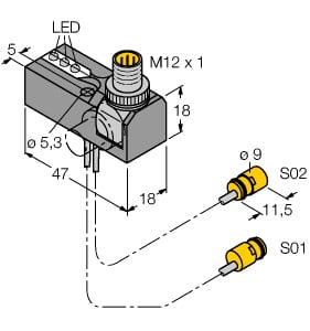 TURCK BANNER SRL TUK1650039 NI2-K09-0.095/0.11-BDS-2AP6X3-H1141/S34