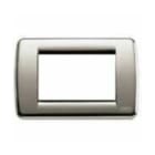 VIMAR SPA - VIW16753.34 Placca Rondò 3M nichel spazzolato