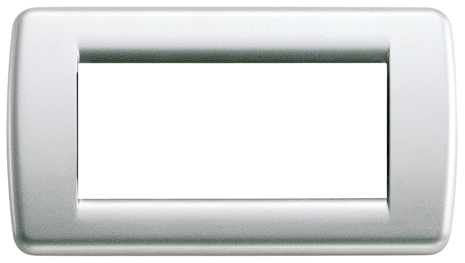 VIMAR SPA - VIW16754.21 Placca Rondò 4M argento metall.