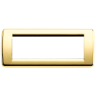 VIMAR SPA - VIW16756.32 PLACCA RONDO 6M ORO LUCIDO