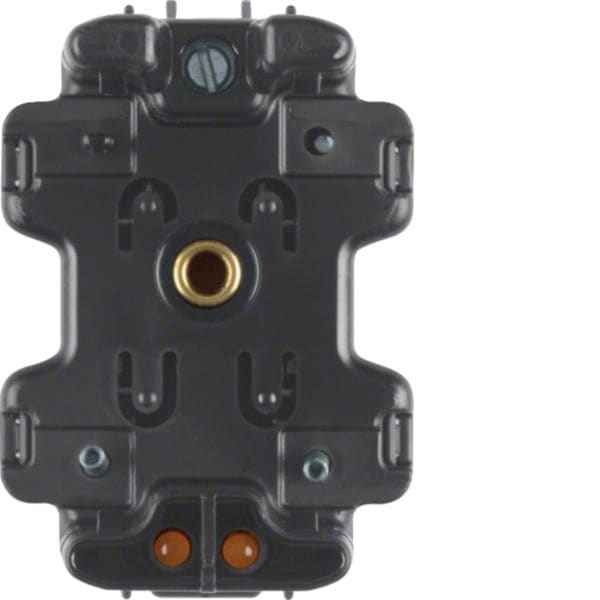 BERKER - BRK1680 GRUPPO LED + MORSETTO N X INT.DOPP NERO