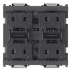 VIMAR SPA - VIW16840 Comando quattro pulsanti KNX grigio